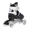 Αυξομειούμενα Πατίνια Roller NH 10905 ΣΕΤ 4 ΣΕ 1 INLINE SKATES NILS EXTREME ΜΑΥΡΟ-MEDIUM (35-38)