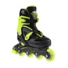 Αυξομειούμενα Πατίνια Roller NJ/NA 0321 Μαύρο/Λαχανί IN-LINE SKATES NILS EXTREME Small (26-30)