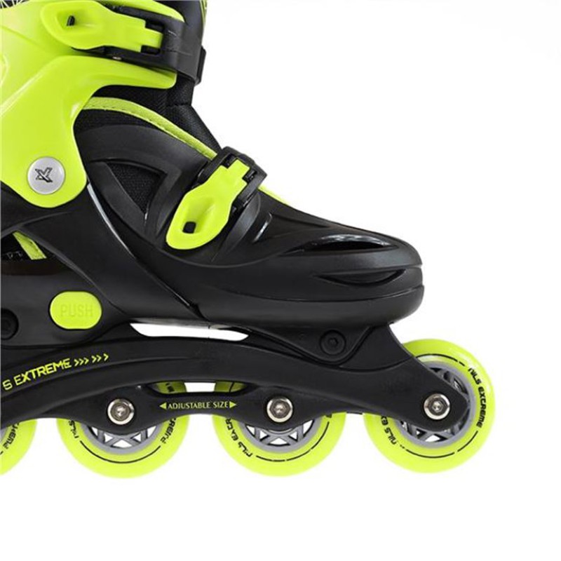 Αυξομειούμενα Πατίνια Roller NJ/NA 0321 Μαύρο/Λαχανί IN-LINE SKATES NILS EXTREME Small (26-30)