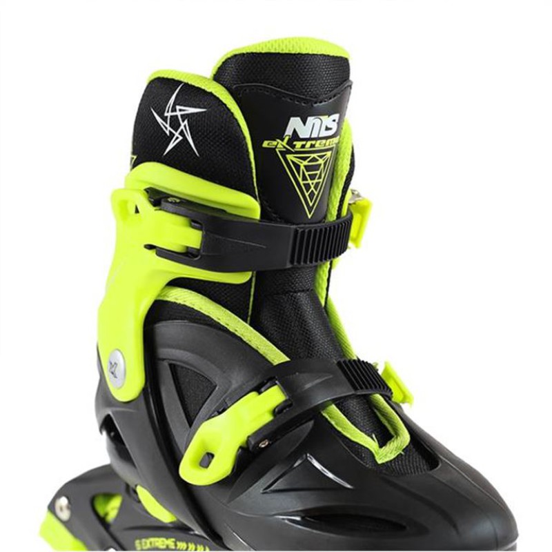 Αυξομειούμενα Πατίνια Roller NJ/NA 0321 Μαύρο/Λαχανί IN-LINE SKATES NILS EXTREME Medium (31-35)