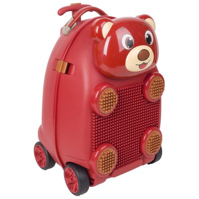 Παιδική Βαλίτσα Zoolittle Trolly Bear Κόκκινη με Τουβλάκια