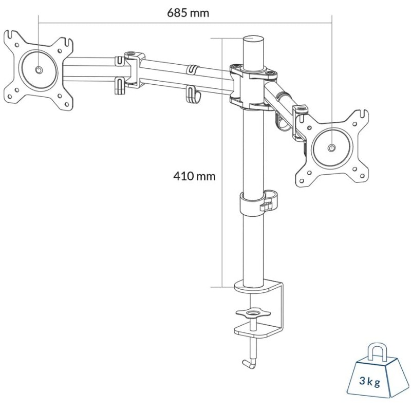 Arctic Z2 Basic - Monitor Stand