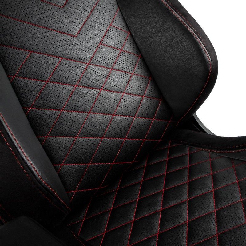 noblechairs EPIC Gaming Chair Breathable, 4D armrests, 60mm casters - black/red