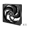 Arctic P14 PWM PST Value Pack - 5 Fans - Case Fan 4pin -140mm black/black
