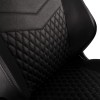 noblechairs HERO Pure Leather Gaming Chair - cold foam, steel armrests,  60mm casters, 150kg - black