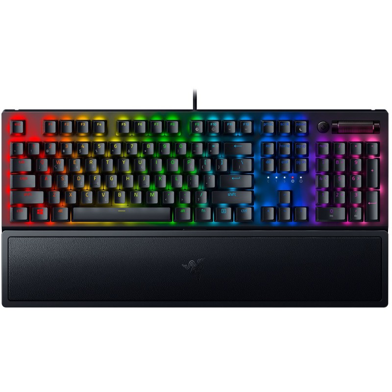 Razer BLACKWIDOW V3 - Mechanical Keyboard (Green Switch) - Wrist Rest - GR Layout
