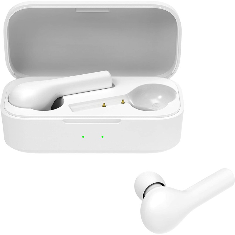 QCY T5 TWS WHITE True Wireless Gaming Earbuds 5.1 Bluetooth Headphones ENC IPX5 Speaker 6mm 5hrs