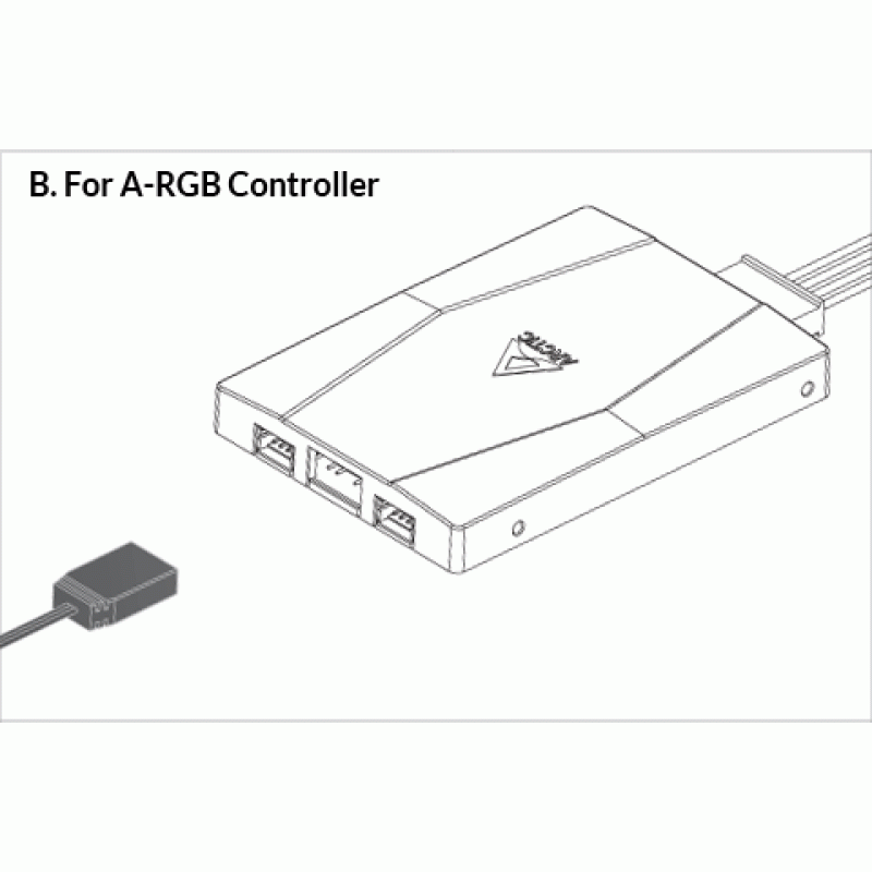 Arctic P12 PWM PST A-RGB - 3 Case Fans 0dB 120mm Pressure optimized PWM controlled speed with PST-A
