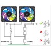Arctic P12 PWM PST A-RGB - 3 Case Fans 0dB 120mm Pressure optimized PWM controlled speed with PST-A