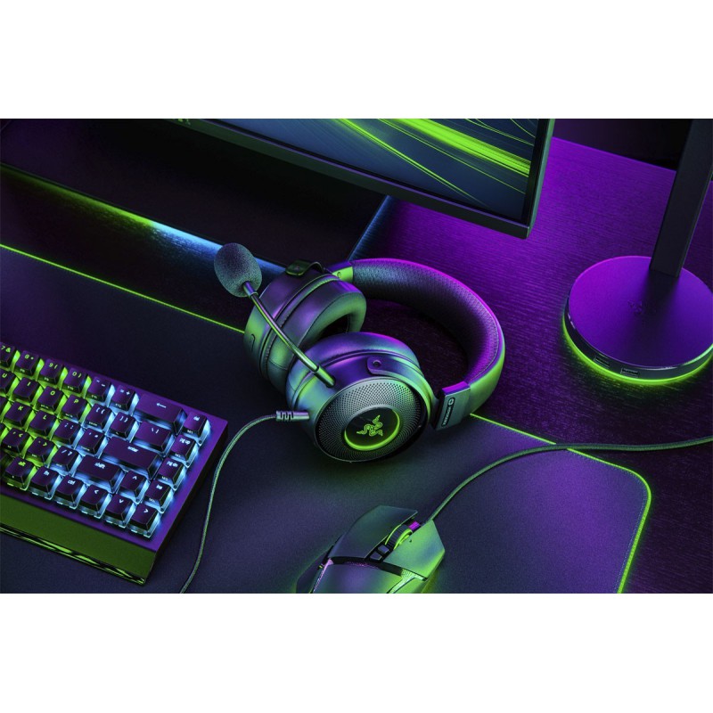 Razer KRAKEN V3 Hypersense - Haptic Feedback - 7.1 USB RGB Gaming Headset - THX Audio