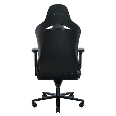 Razer ENKI Gaming Chair Black/Green - Built-in Lumbar Arch Memory Foam PU Leather Adjustable Recline