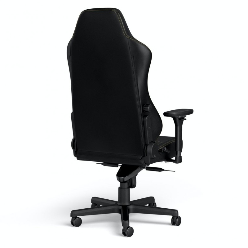 noblechairs HERO Gaming Chair - cold foam, steel armrests,  60mm casters, 150kg - black/gold