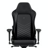 noblechairs HERO Gaming Chair - cold foam, steel armrests,  60mm casters, 150kg - black/platinum