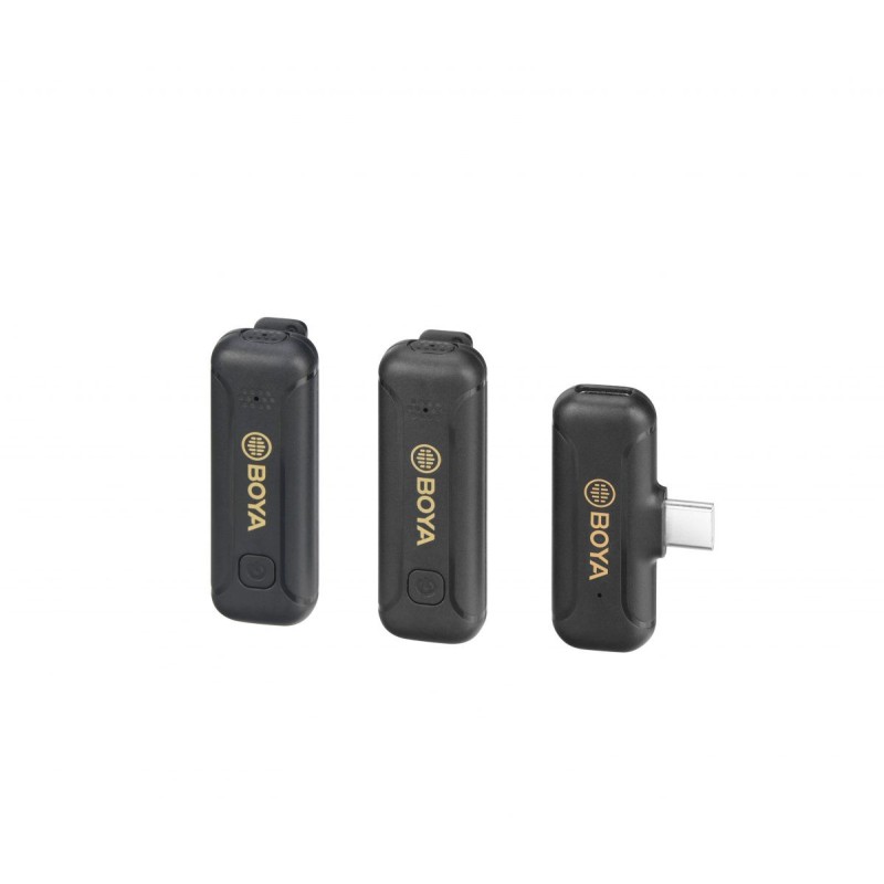 BOYA BY-WM3T2-U2 2,4GHz Mobile wireless mic For Android USB-C (2 transmitters, two person vlog)