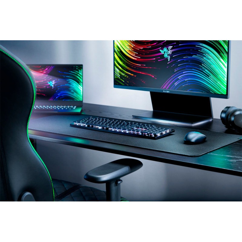 Razer DEATHSTALKER V2 PRO - Linear Red - RGB Wireless Keyboard - Low-Profile Optical - 40 Hr Battery
