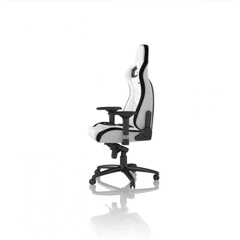 noblechairs EPIC Gaming Chair Breathable, 4D armrests, 60mm casters - black/white