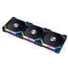 Lian Li UNI FAN SL V2 120 TRIPLE BLACK aRGB PWM 120mm 2000RPM (3pcs) with controller