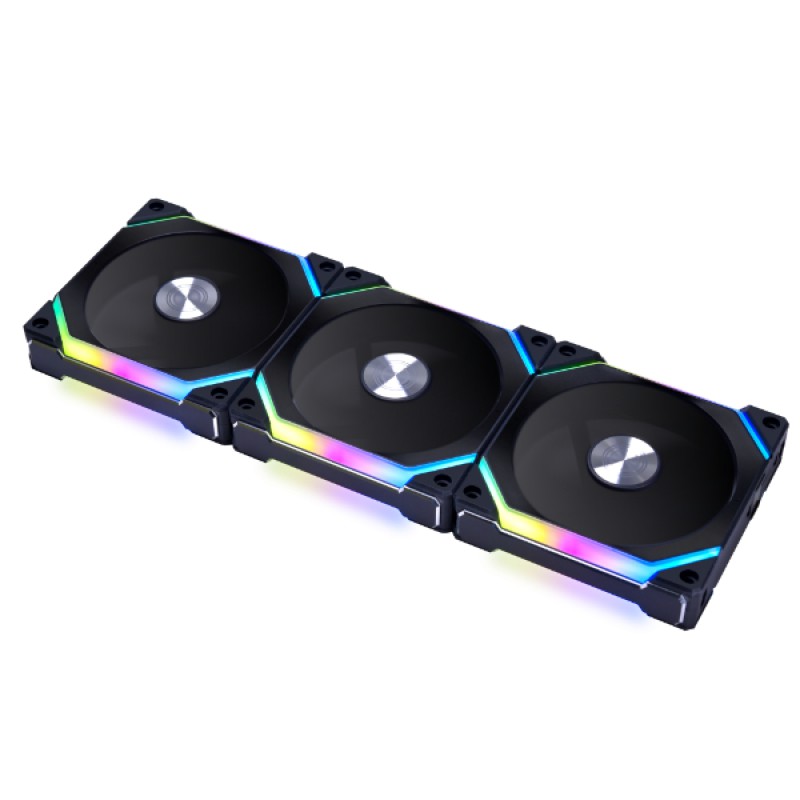 Lian Li UNI FAN SL V2 120 TRIPLE BLACK aRGB PWM 120mm 2000RPM (3pcs) with controller