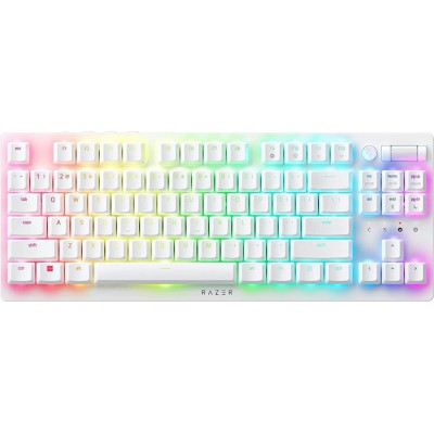Razer DEATHSTALKER V2 PRO TKL WHITE - Wireless - Low Profile - Linear Red - Optical Switches - 50H