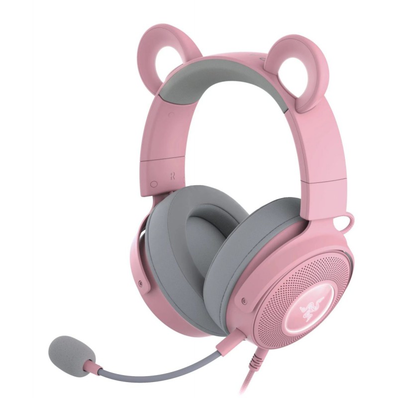Razer KRAKEN KITTY V2 PRO - Quartz - RGB - USB 7.1 Gaming Headset - Kitty, Bear, Bunny Ears