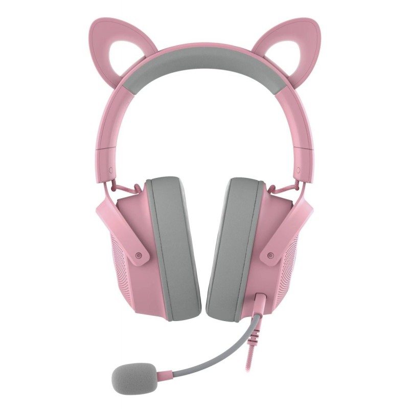Razer KRAKEN KITTY V2 PRO - Quartz - RGB - USB 7.1 Gaming Headset - Kitty, Bear, Bunny Ears