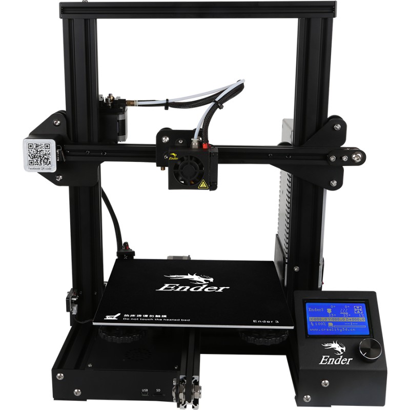 CREALITY Ender-3 3D Printer - Heated Bed DIY FDM, build size 220x220x250mm
