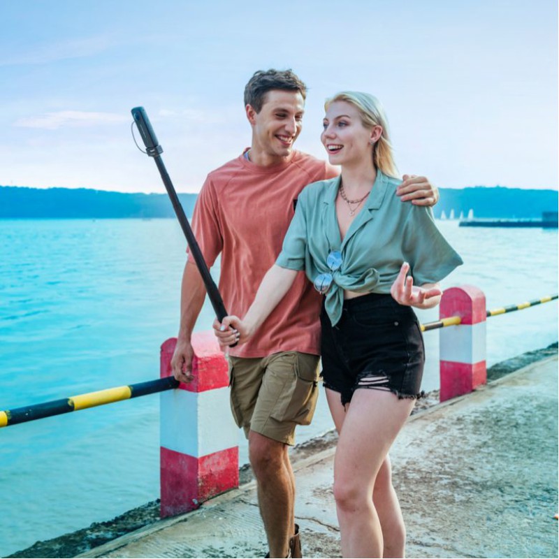 Insta360 Power Selfie Stick - 100CM Selfie Stick with a built-in 4500mAh battery that can remotely c