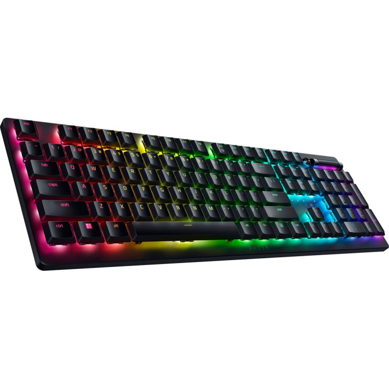 Razer DEATHSTALKER V2 PRO - Clicky Purple - RGB Wireless Keyboard - Low-Profile Optical - 40 Hr Batt