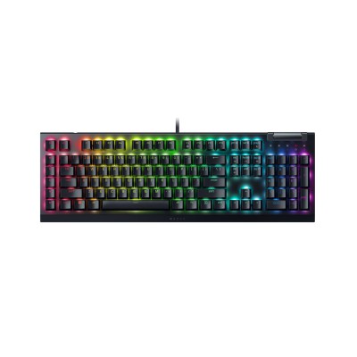 Razer BlackWidow V4 X - RGB Gaming Mechanical Keyboard - Macro Keys - Green Clicky Switches