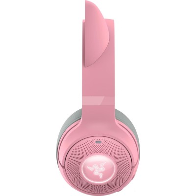 Razer KRAKEN KITTY V2 BT - Quartz - RGB - 7.1 Gaming Headset - Kitty Ears - Bluetooth 5.2