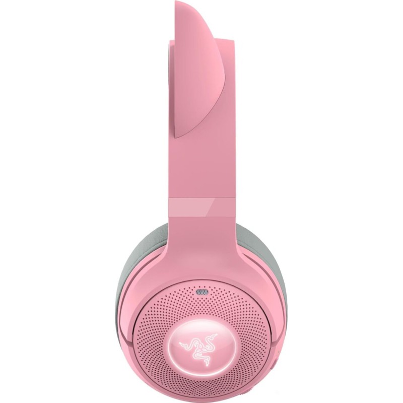 Razer KRAKEN KITTY V2 BT - Quartz - RGB - 7.1 Gaming Headset - Kitty Ears - Bluetooth 5.2