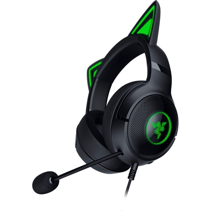 Razer KRAKEN KITTY V2 - Black - RGB - USB 7.1 Gaming Headset - Kitty Ears - PC / PS5 / SWITCH