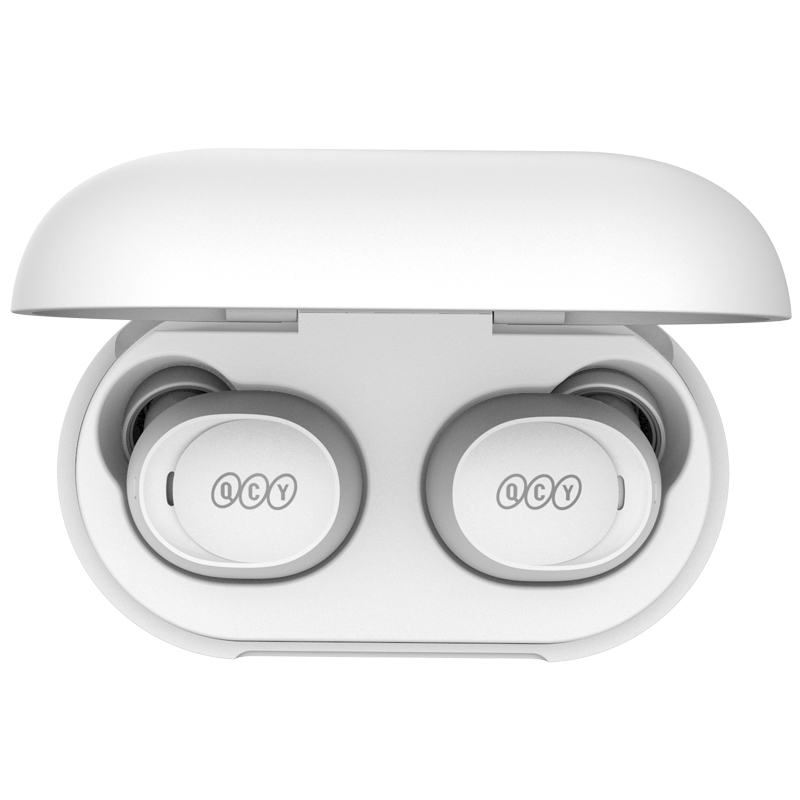 QCY Arcbuds Lite T27 White, Bluetooth 5.3 ENC IPX4 Sweatpfoof 8h - 32h battery, 68ms latency