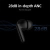 QCY T13 ANC 2 White - TWS 28dB active noise canceling 10mm drivers, BT 5.3 30 hours True Wireless