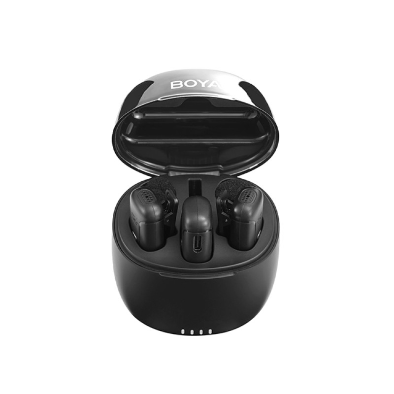 BOYA BY-WM3T-D2 2,4GHz Mobile wireless mic For IOS iPhone (2 transmitters, two person vlog) & charg.