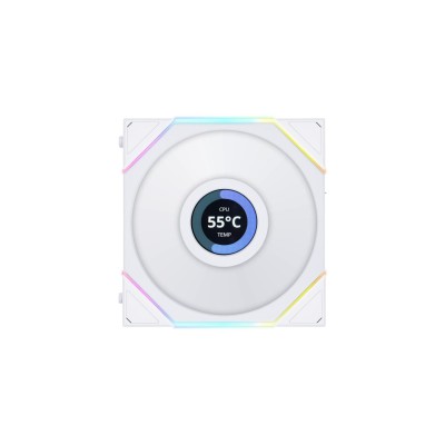 Lian Li UNIFAN TL LCD 120-1PCS Reverse White - Case Fan