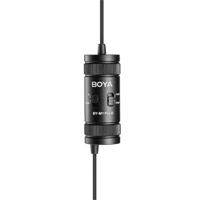 BOYA BY-M1 Pro II wired mic Professional lavalier mic - jack 6m cable Camera Smartphone Tablet
