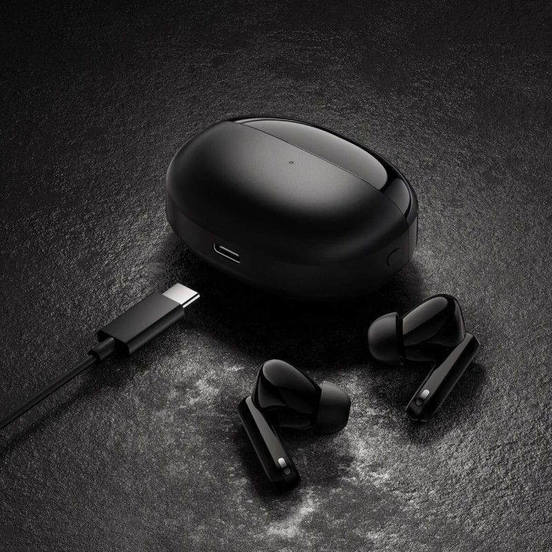 Haylou W1 ANC Blue-Black Bluetooth TWS In-Ear Gaming Earbuds 45db 3mic Active Noise Cancel 35h BT5.3