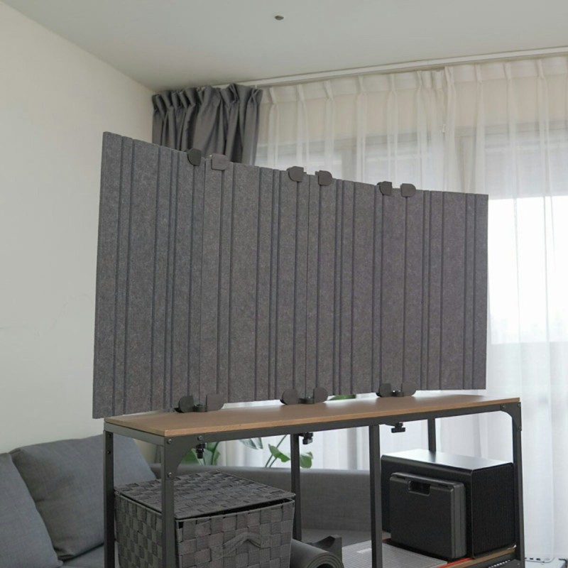 Streamplify ACOUSTIC PANEL - 9 Pack, grey 60x30cm, 12mm -20db noise reduction