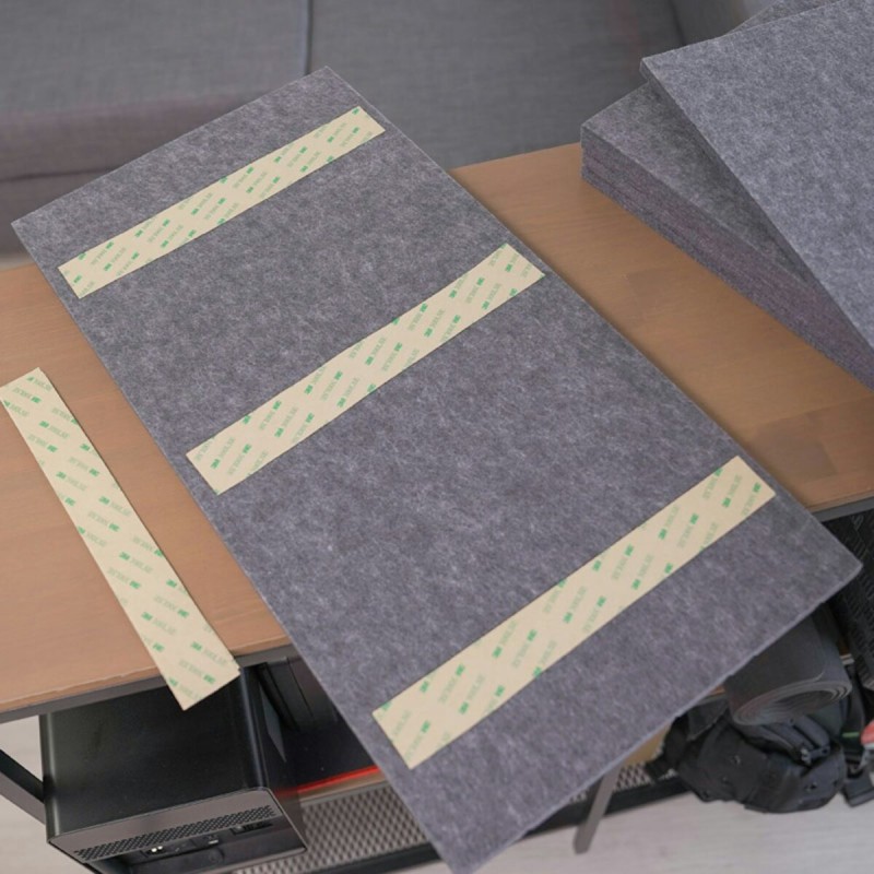 Streamplify ACOUSTIC PANEL - 9 Pack, grey 60x30cm, 12mm -20db noise reduction