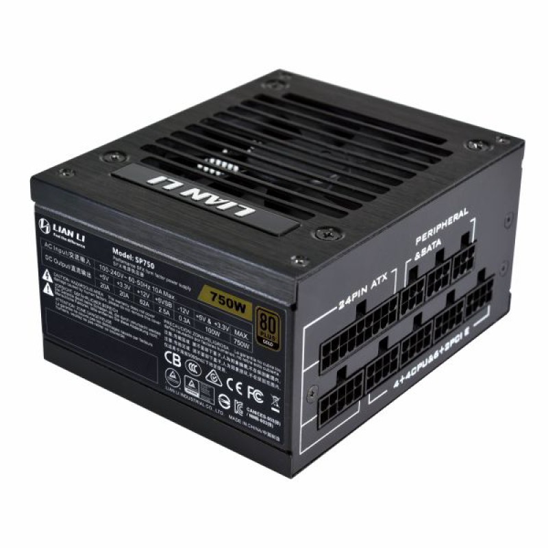 Lian Li SP750 PSU-EU BLACK 80+ GOLD, FULLY MODULAR SFX 750w PSU