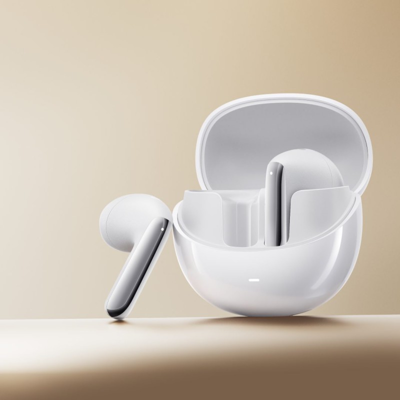 QCY AilyBuds Pro Semi-Ear ANC TWS White 6 mic & A.I. Noise Cancel. LDAC Audio Ultra HD Multi-point