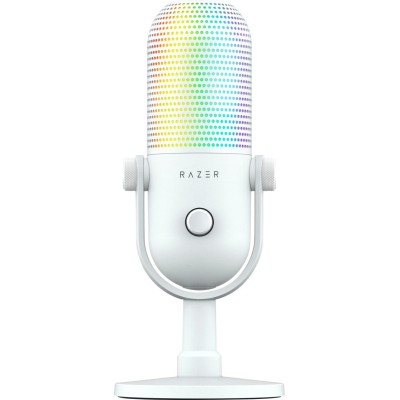 Razer SEIREN V3 CHROMA - WHITE - RGB USB Condenser Microphone - Gain Limiter - Build-in Shock Absorb
