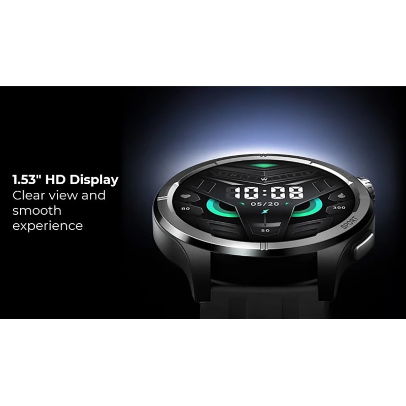 Haylou Solar Neo Silver - Smart Call Watch 1,53 TFT Screen BT5.3 IP68 Waterproof SOS Emergency Call
