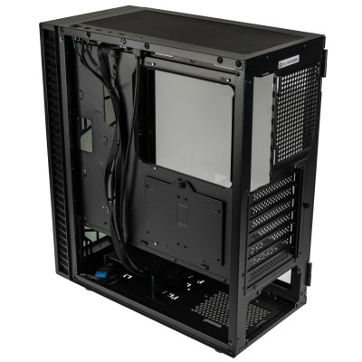 Kolink Observatory HF Glass Core Midi Tower Case - Black No Fans
