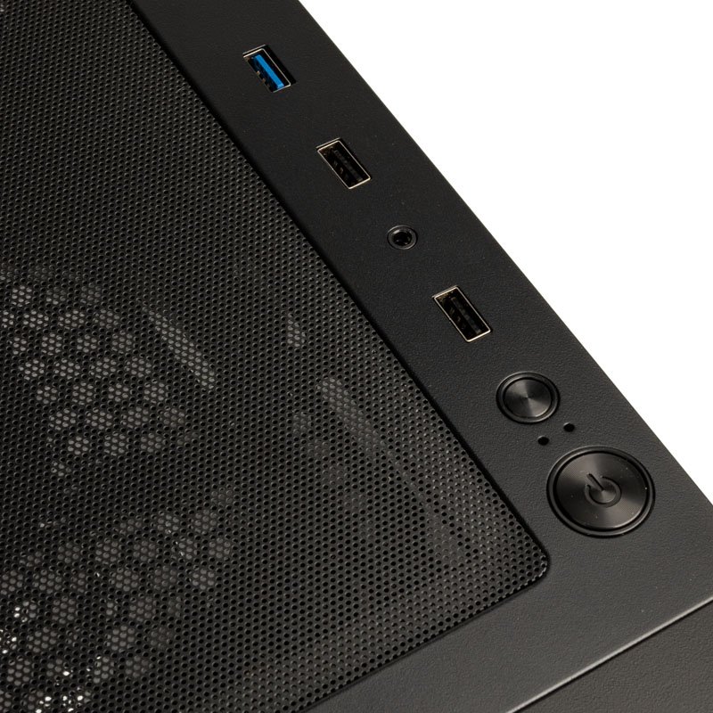 Kolink Observatory HF Plus Mesh ARGB PWM Midi Tower Case - Black (with 6x120mm ARGB PWM Fans)