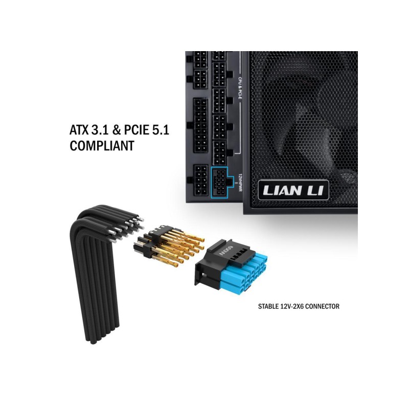 Lian Li Edge 850W Black 80+ Platinum, Fully Modular ATX PSU