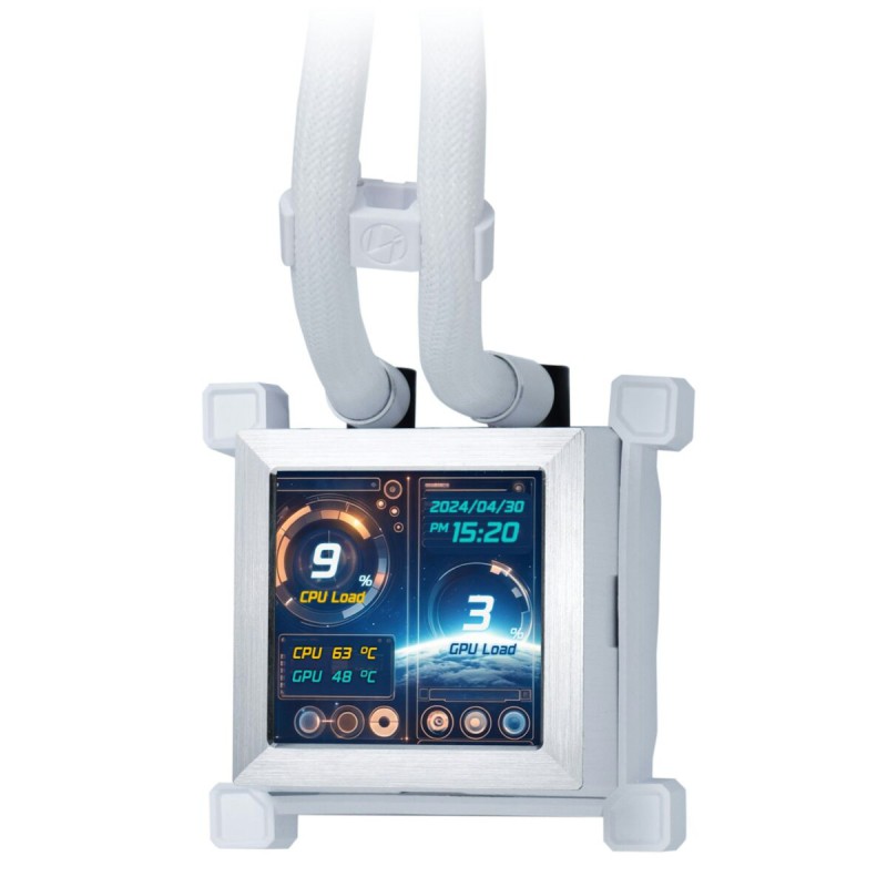 Lian Li HydroShift LCD 360 non RGB fan White - AIO CPU Liquid Cooler