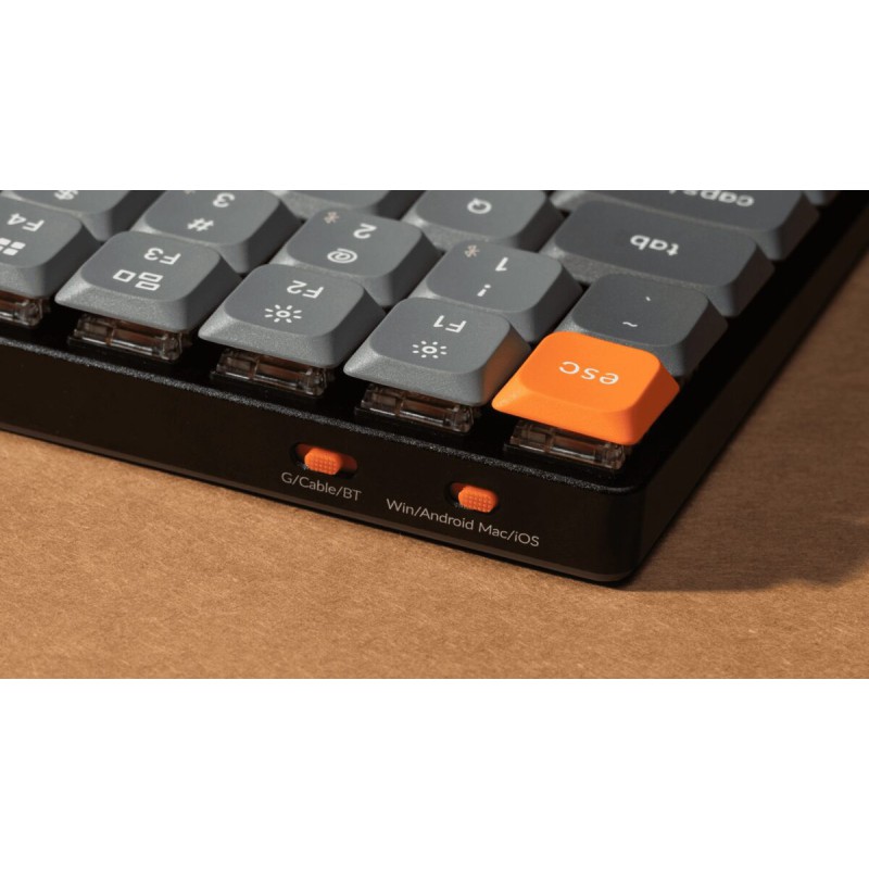 Keychron K3 Max (K3M-H1) QMK/VIA Wireless Custom Mechanical Keyboard-Red Switch Hot-Swappable 75% US