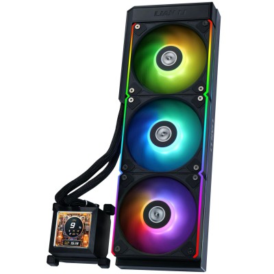 Lian Li HydroShift LCD 360 RGB fan Black  - AIO CPU Liquid Cooler  with ARGB Fans